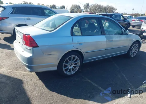 2004 Honda Civic Hybrid из США, поврежденный, VIN JHMES96644S010278